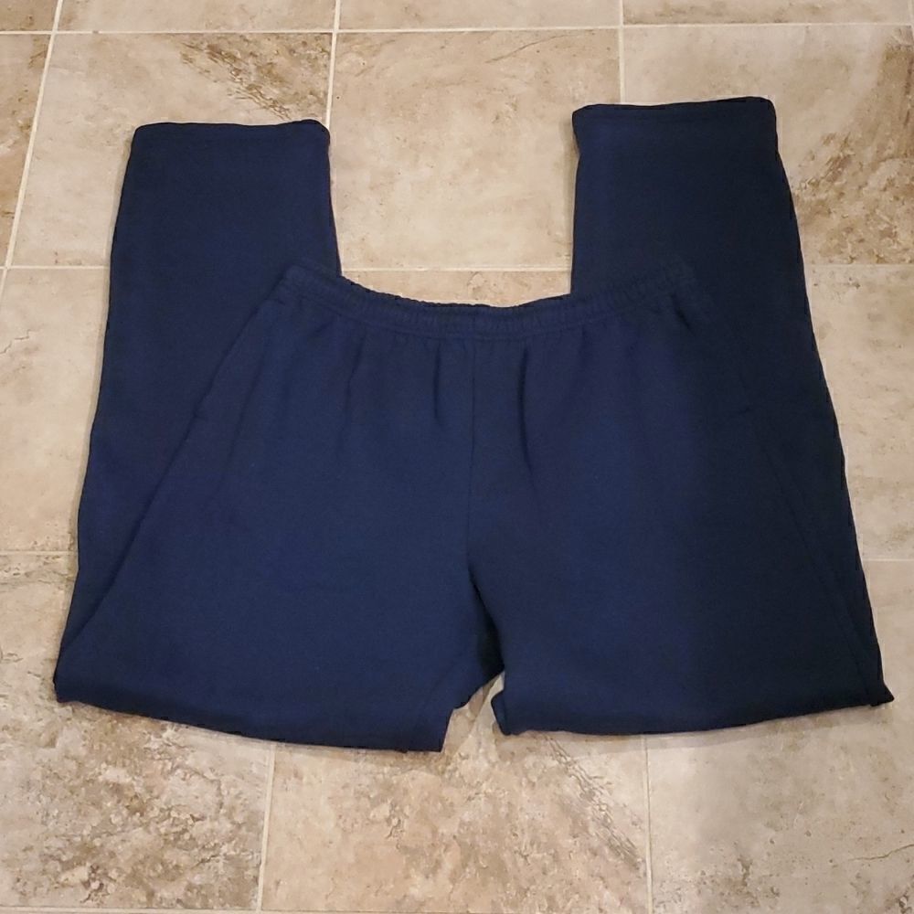 Men's Gildan heavy blend navy blue sweatpants